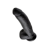 King Cock - 9 Pene Realistico Negro 22.9 Cm