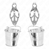 Kink - Pinzas Para Pezones Estilo Japonés Con Cubos Plateado
