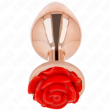 Kink - Plug Anal Oro Rosado Rosa Roja L