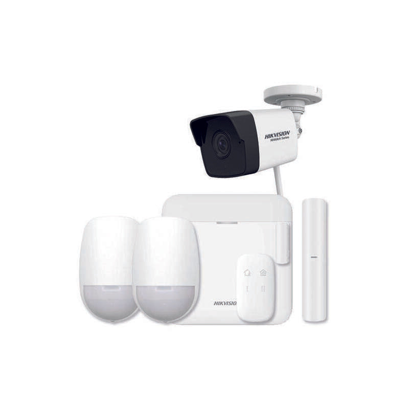 Kit Alarma Axpro 64 Zonas. Central + 2 Pircam + 1 Pir + 1 Contacto + 1 Mando + 1 Teclado + 1 Sirena