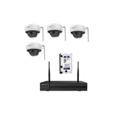 Kit De 4 Cámaras Domo Ip Wifi + Nvr + 1 Hdd 1tb