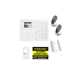 Kit De Alarma Bysecur Ip / Gsm. Central + 1 Pir + 1 Contacto Magnetico + 2 Mandos