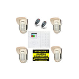Kit De Alarma Bysecur Ip / Gsm. Central + 4 Volumétricos De Exterior + 2 Mandos