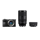 Kit De Cámara De Fotografía De Naturaleza Sony Alpha 6700kb Con Objetivo Sony E 70-350mm F4.5-6.3 G Oss, Cámara Sin Espejo Aps-C - Negro