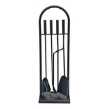 Kit De Chimenea Color Negro 4 Piezas 23 X 68 Cm