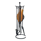 Kit De Chimenea Color Negro 5 Piezas 20,5 X 66 Cm