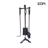 Kit De Chimenea Negro 3 Piezas - Edm