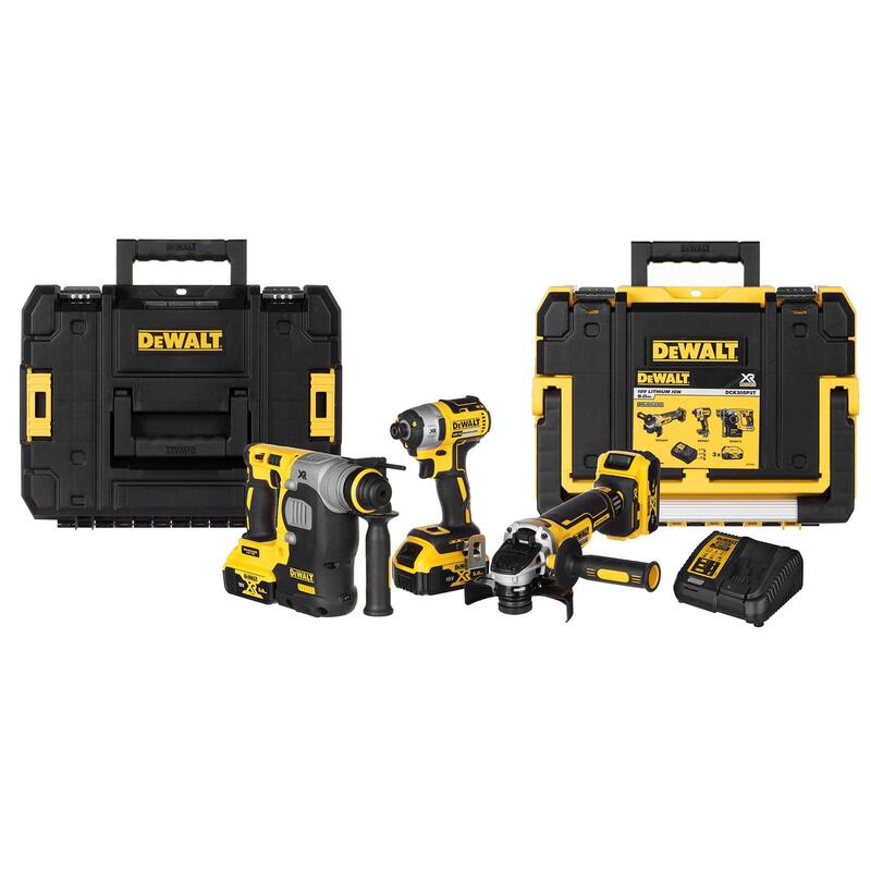 Kit De Herramientas Eléctricas Combo Dewalt Dck305p3t (Dcf887+Dch273+Dcg405)