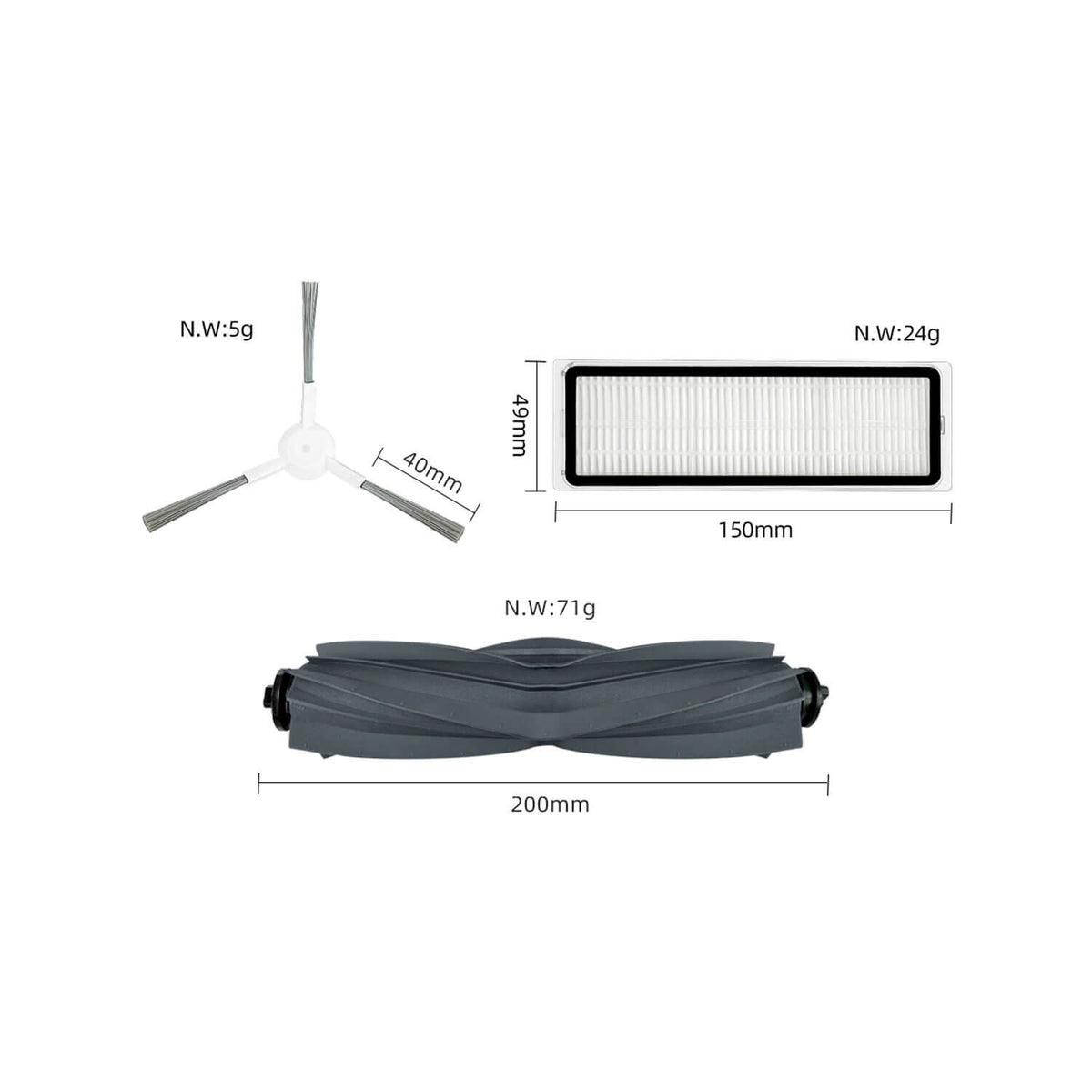 Kit De Recambios Para Aspiradora Dreame Mova S10 Plus