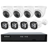 Kit De Videovigilancia Grabador Sricam Nvs005 + 4 Cámaras Sh035b + 4 Cámaras Sh030b