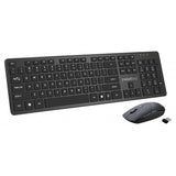 Kit Inalámbrico Teclado + Ratón Maxim 2,4ghz, Alcance 10m Nano Receptor Usb 104 Klawisze Qwerty