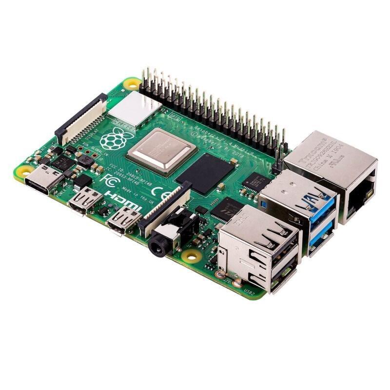 Kit Raspberry Pi 4 4 Gb + Caja Negra Alimentación Negra