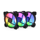 Kit Ventilador Krux Lunar Argb Kit 3x120 Mm