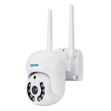 Kit Videovigilancia Ip Escam Wnk714 Wifi 3mp 4 Cámaras Blanco