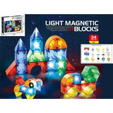 Klocki Magnetyczne Swiecace 32 Elementy