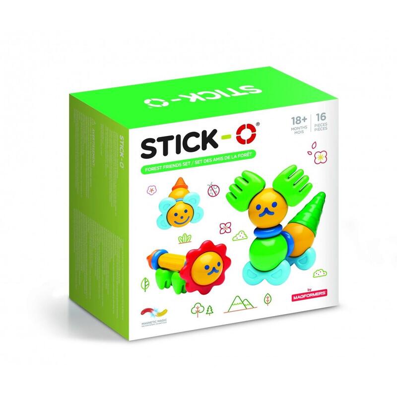 Klocki Stick-O Lesni Przyjaciele 16 Elementów