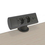 Kondator 935-D2cc Base Múltiple 1,5 M 2 Salidas Ac Interior Negro