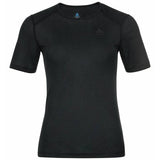 Koszulka Damska Odlo Bl Top Crew Neck S/S Active Warm Eco Roz. S Negro