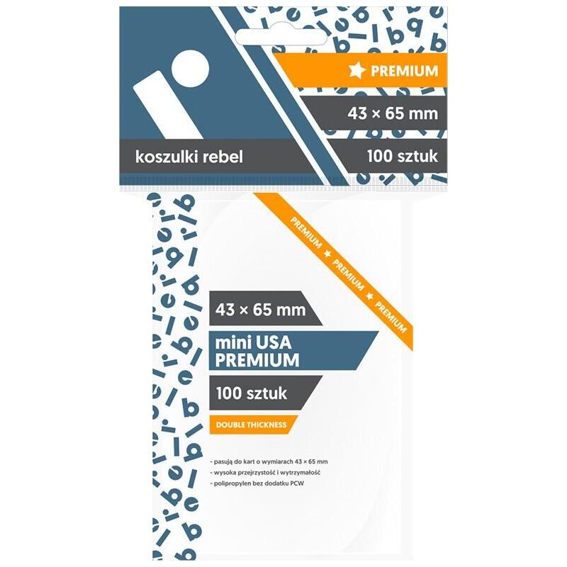 Koszulki 43x65 Mm Mini Usa Premium 100 Sztuk