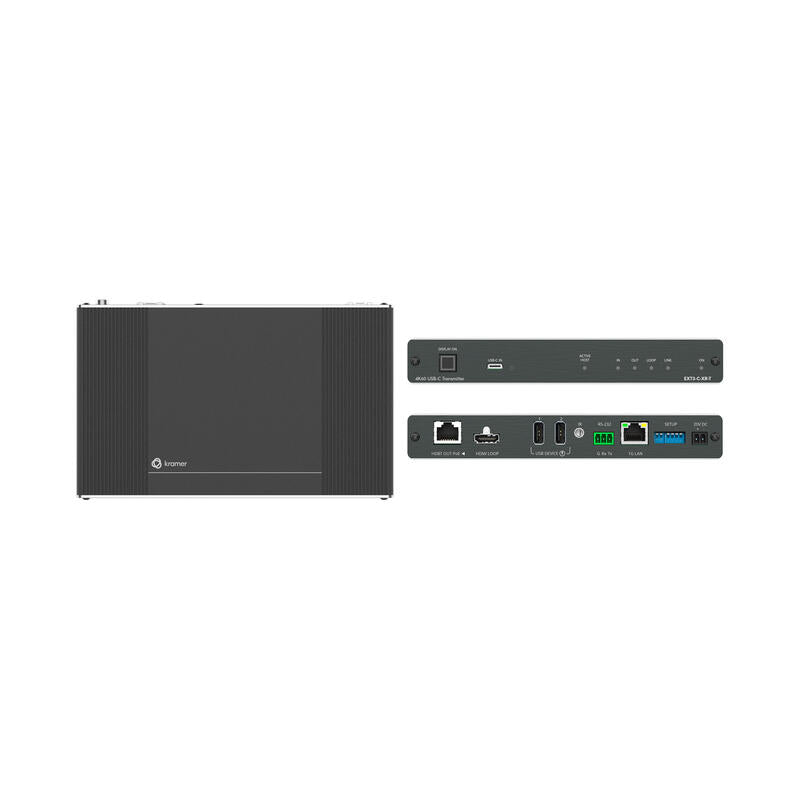 Kramer Avsm Usb-C Av + Usb + Ge 60w-Charge 40m Poe-Acc Tx - Ext3-C-Xr-T (50-80579090)