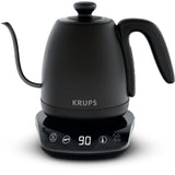 Krups Hervidor De Agua De Cuello De Cisne, Versátil, Té, Café, Infusión, 8 Temperaturas, Mantener Caliente 30 Min, Tapa Extraíble, Café Control Bw923810, Negro