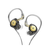 Kz Auriculares Edx Pro Hifi Para Monitor De Oído, Auriculares Deportivos Y Gaming (Con Micrófono) Negro