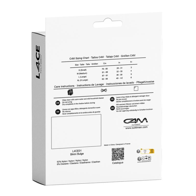 L4ce01 Slip Con Encaje Talla (Interno):S