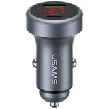 Ladowarka Samochodowa 45w Usb-A Usb-C Led Aluminium