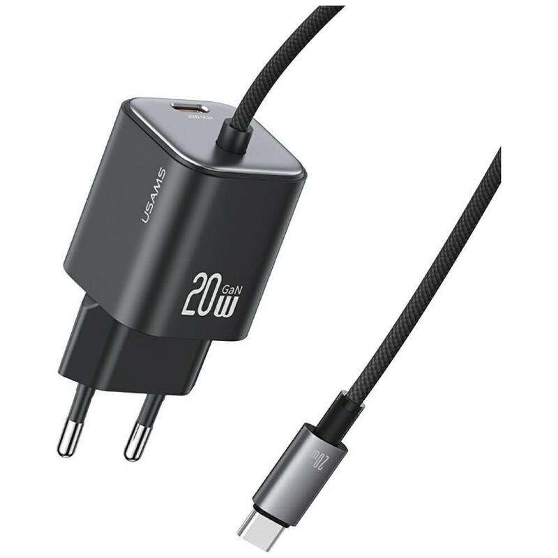 Ladowarka Sieciowa Jc Series Cc261 20w Gan Fast Charger Wbudowanykabel Usb-C Negro