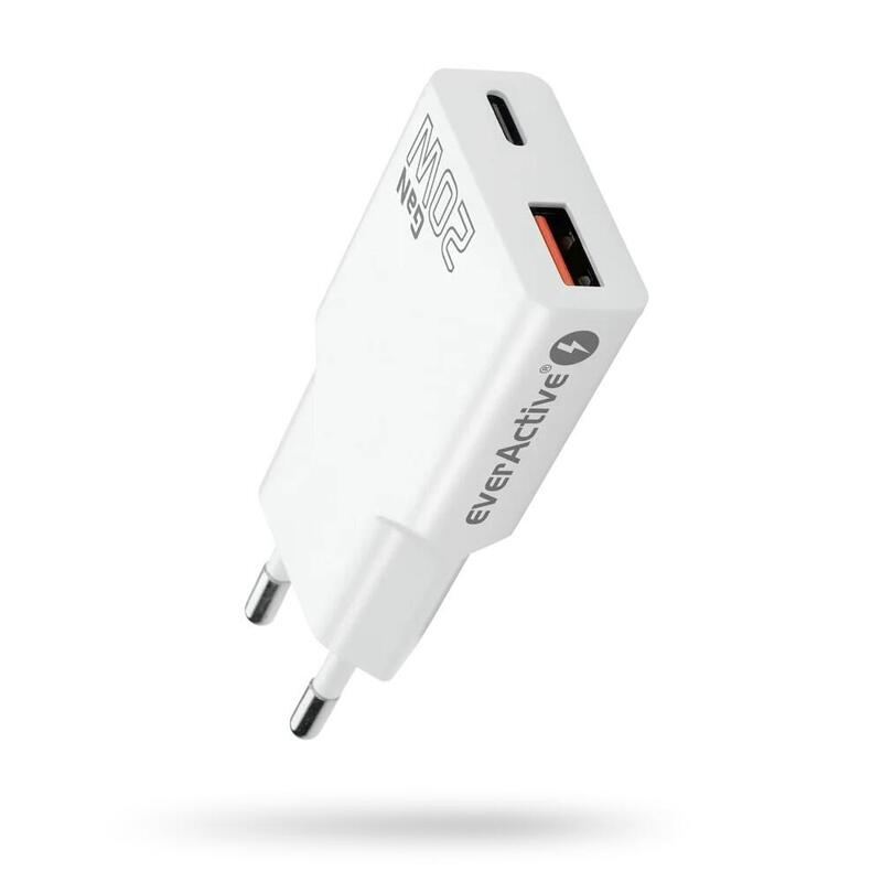 Ladowarka Sieciowa Super Slim Qc 3.0 20w 1xusb 1xusb-C Biala Sc-340q