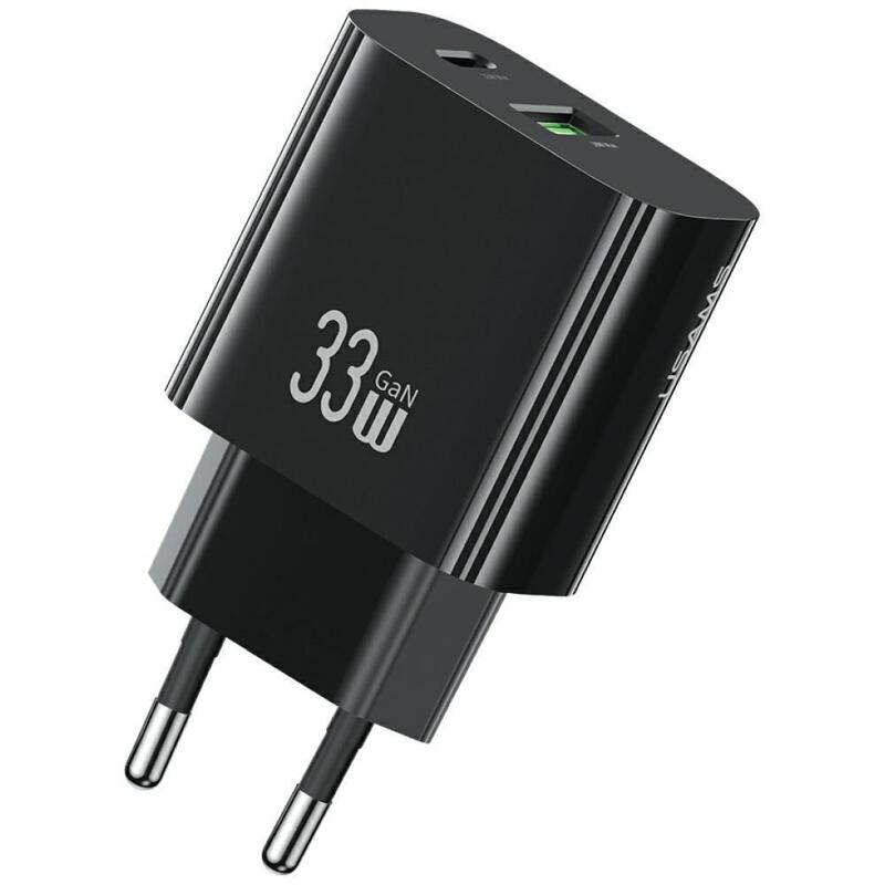 Ladowarka Sieciowa T65 33w Fast Charging 1xusb-C 1xusb-A Negro