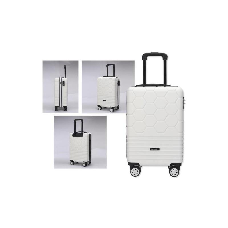 Lagart Maleta Trolley De Cabina Rigida 20â 55x34x23.5cm - Cierre Tsa - Ruedas Dobles 360âº - Blanco Roto