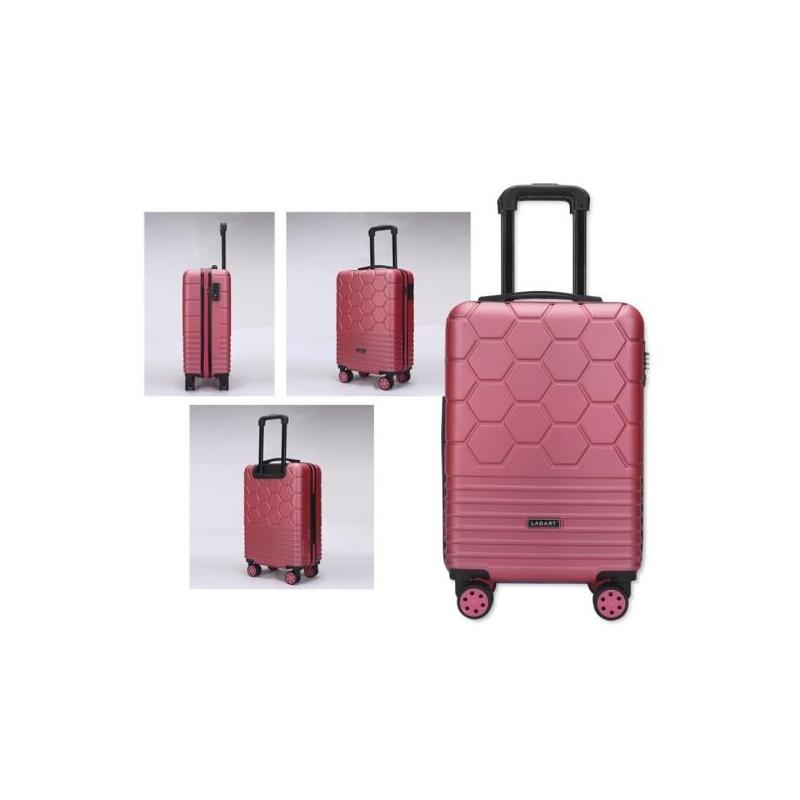 Lagart Maleta Trolley De Cabina Rigida 20â 55x34x23.5cm - Cierre Tsa - Ruedas Dobles 360âº - Cereza Metalizado