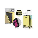 Maleta  Lagart  Trolley Pocket De Cabina Rigida 20 55x34x25cm - Compartimento Frontal Acolchado Para Portatil - Cierre