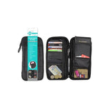 Lagart Portadocumentos De Viaje - Compartimentos Para Tarjetas, Monedas, Pasaporte, Billetes Etc... Color Negro