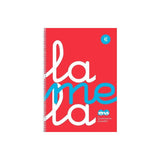 Lamela Cuaderno Espiral 80h Folio 90gr C/M Cuadrovía 4mm Cubierta Pp Flúor Rojo