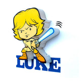 Lampara 3d Light Fx Mini Luke Skywalker Star Wars