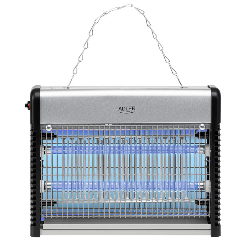 Lámpara Antiinsectos Adler Ad 7940, Led, Acero Inoxidable Negro