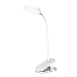 Lámpara De Mesa Led Colorway Flexible Y Clip 2 Con Batería Integrada Blanca