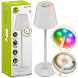 Lámpara De Mesa Led Inalámbrica Rgbw, Blanca 
Con Control Táctil, 150 Lm, Numerosos Colores De Luz Rgb Y Blanco Cálido (3000 K),
