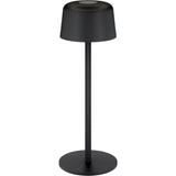 Lámpara De Mesa Led Inalámbrica, Tamaño S, 25 Cm, Negro 
Con Control Táctil, 150 Lm, Luz Blanca Cálida (3000 K)