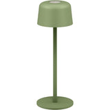 Lámpara De Mesa Led Inalámbrica, Tamaño S, 25 Cm, Verde 
Con Control Táctil, 150 Lm, Luz Blanca Cálida (3000 K)