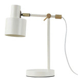 Lámpara De Mesa Serantes, 1xe27, Color Blanco Roto, 300 X 140 X 351 Mm