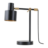 Lámpara De Mesa Serantes, 1xe27, Color Negro, 300 X 140 X 351 Mm