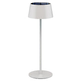 Lámpara De Mesa Solar Led Inalámbrica, Blanca, Con Control Táctil, 150 Lm, Luz Blanca Cálida (3000 K), Regulable Sin Niveles