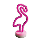 Lampara Forever Neon Led On A Stand Flamingo Pink