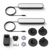 Lámpara Inteligente Philips Hue White And Colour Ambiance Play Light Bar Pack 2 Negra