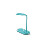 Lámpara Led + Base Carga Qi Cool Celeste