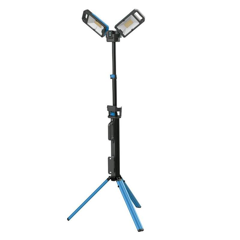 Lámpara Led De Trabajo Recargable Lp-60 60w, Con Trípode, Ø700x1920mm