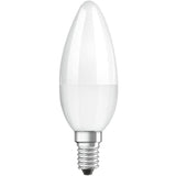 Lámpara Led Osram E14, Blanco Cálido (2700k), Forma De Vela, 5w, Recambio Para Bombilla De 40w